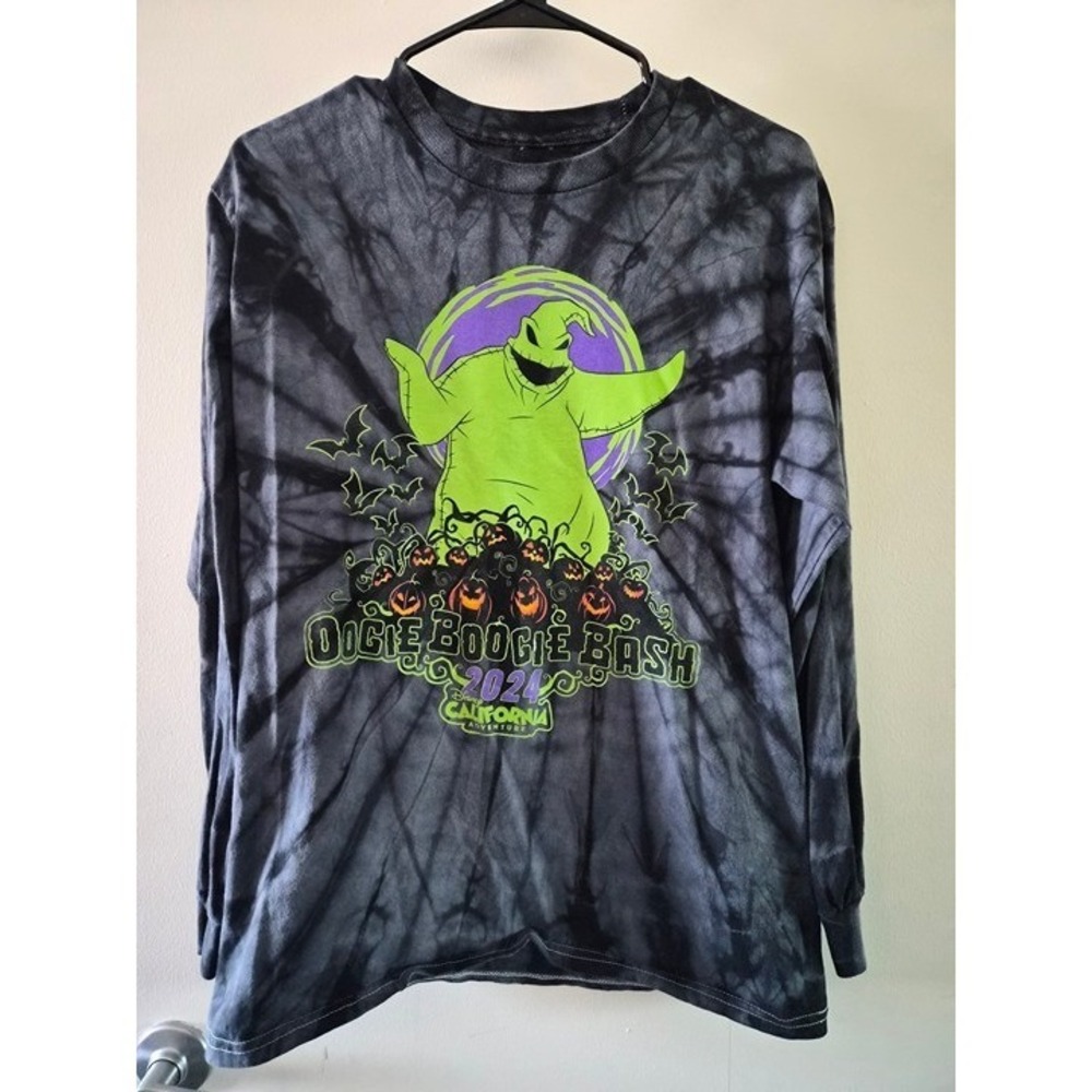 Disney Oogie Boogie Bash 2024 Magic Key Tie Dye Long Sleeve Shirt Medium
